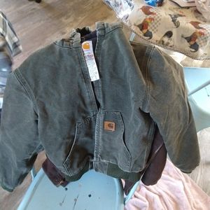 Boys carhartt canvas jacket